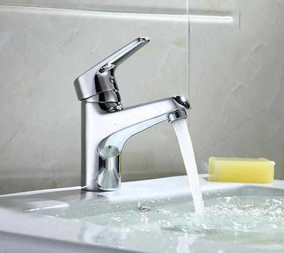 Vòi lavabo nóng lạnh Rokee - DL203 (Trắng bạc)