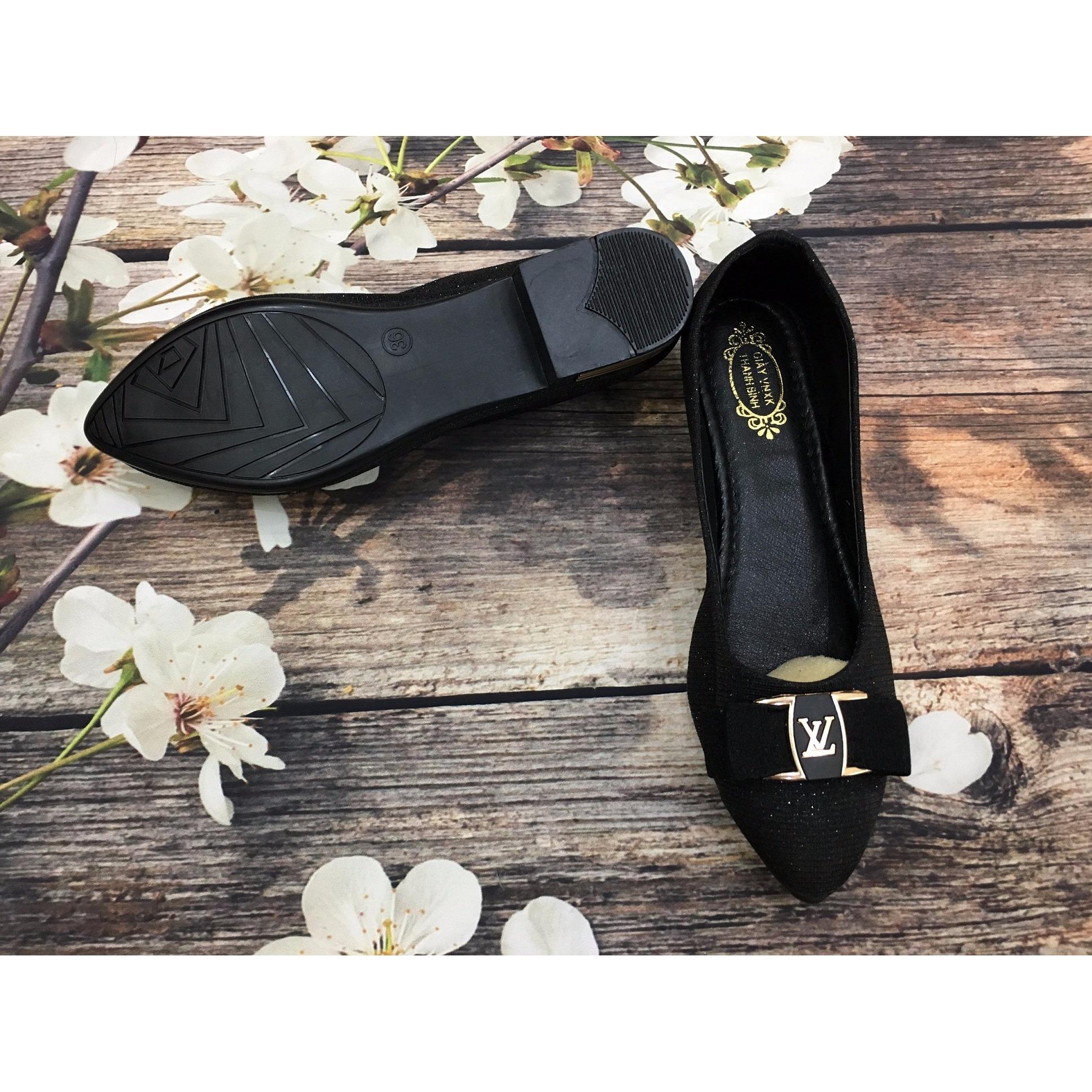[Hoàn tiền 15%]Giày búp bê nữ đính nơ xinh xắn