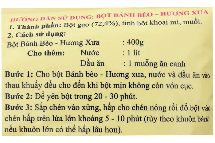 Bột Bánh Bèo Mikko 400g (Date mới, HSD 6 đến 12 tháng)
