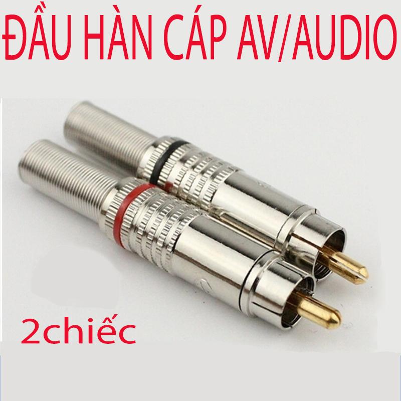 Đầu hàn jack cắm AV/Audio Video dùng cho dây loa loại to 6.0mm (1 đôi)