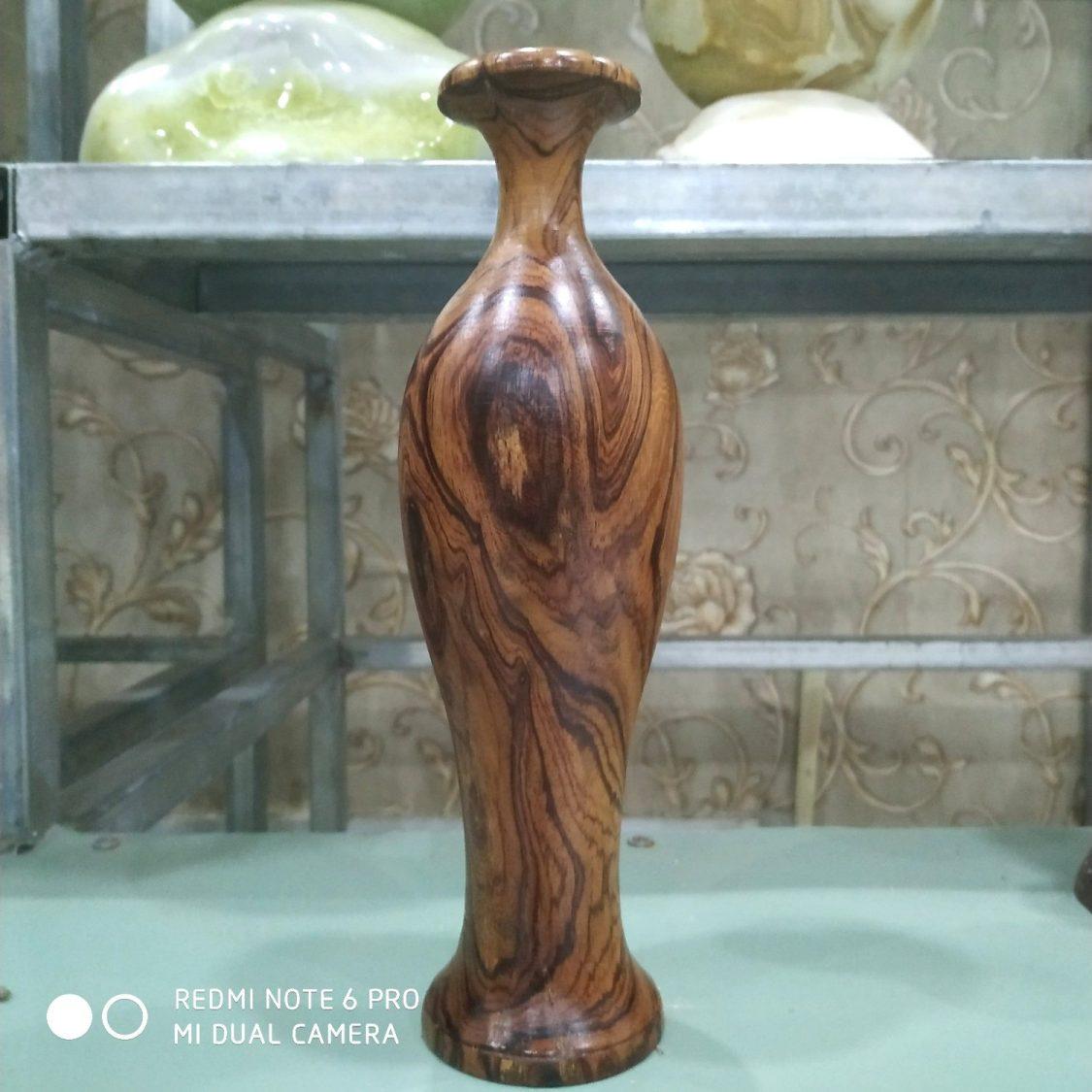 Lộc Bình nghệ thuật gỗ Cẩm Lai cao 30cm