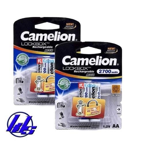 Pin sạc AA Camelion NH-AA2700BP2 Lockbox - Combo 4 viên