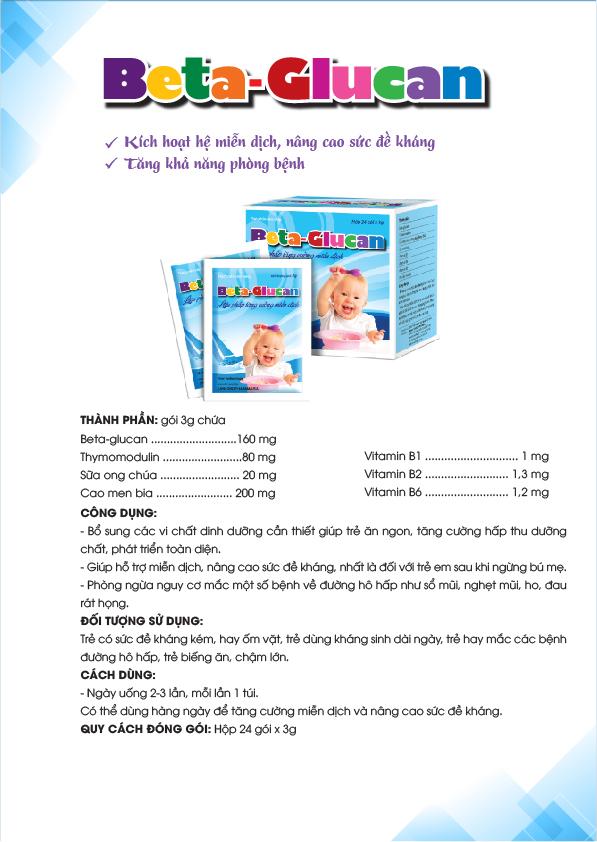 Beta- glucan Liệu pháp tăng cường miễn dịch