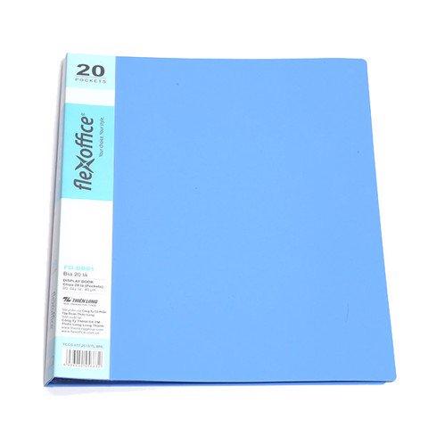 Bìa 20 Lá A4 Flexoffice  FO-DB01 ( màu xanh nhạt)