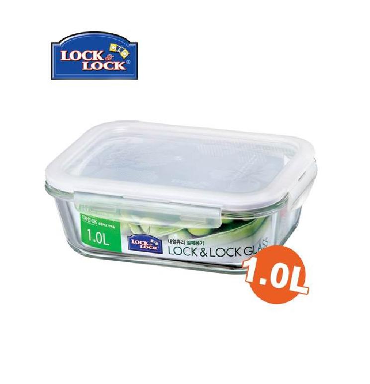[HCM]Hộp thủy tinh chịu nhiệt Lock&Lock 1000ml