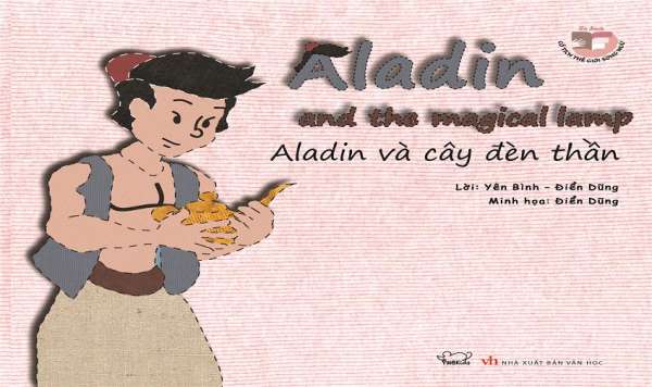 Sách song ngữ Việt Anh Chủ đề Aladin và cây đèn thần