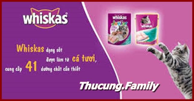 [HCM]Combo 6 gói Pate Whiskas- Vị Cá thu cho Mèo mọi lứa tuổi. 80g/gói.