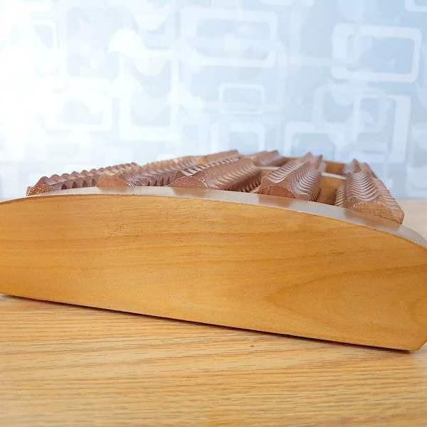 [HCM]Bàn lăn gỗ massage chân 5 hàng đại