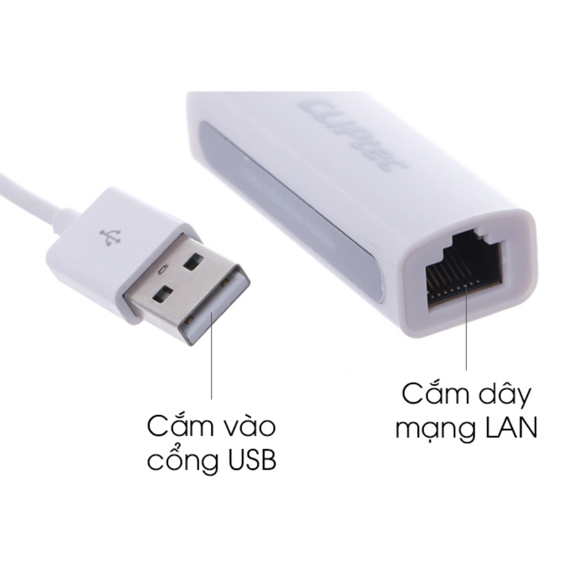 Cáp kết nối MacBook với mạng Lan qua cổng USB OEM (Trắng)