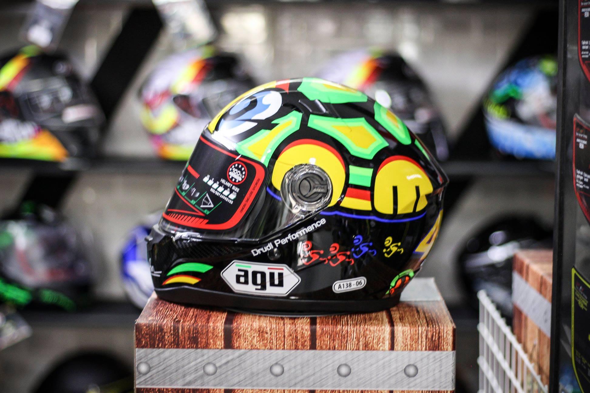 Nón bảo hiểm Fulllface AGU tem rùa, hàng chính hãng 100%