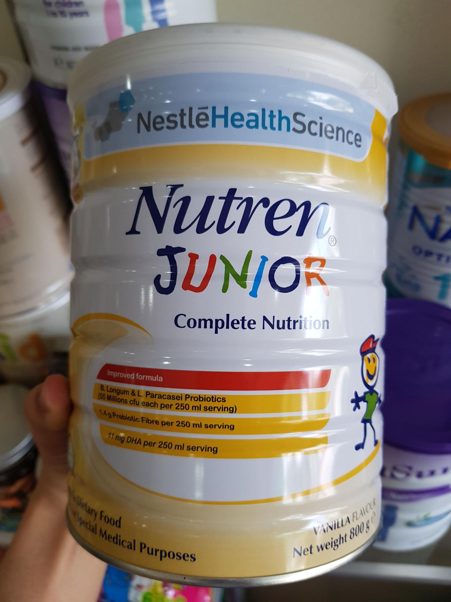 Sữa béo tăng cân nutren junior hộp 800g