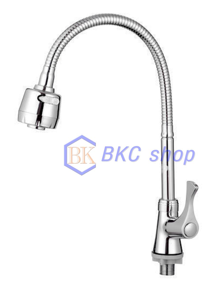 [HCM]Bộ vòi rửa chén lạnh cần lò xo Sanji CL13B (Bạc)