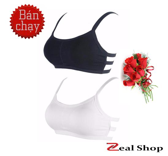 Combo 2 Áo Bra 3 Dây Sau Thời Trang (Da+Đen)