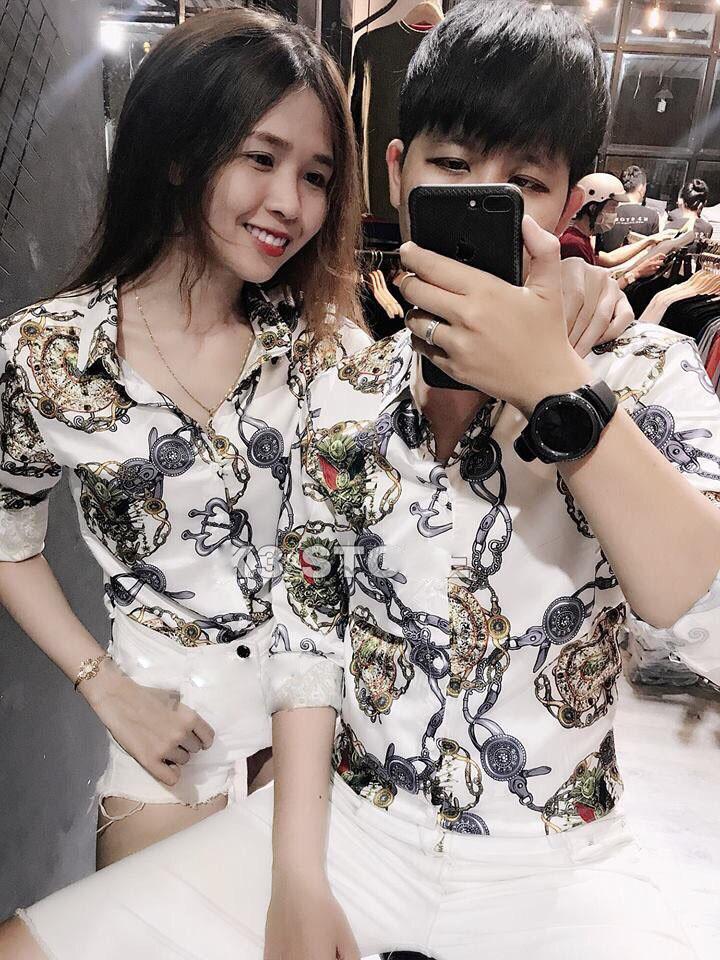 Áo sơ mi lụa nam thượng hạng SM thời  gian.