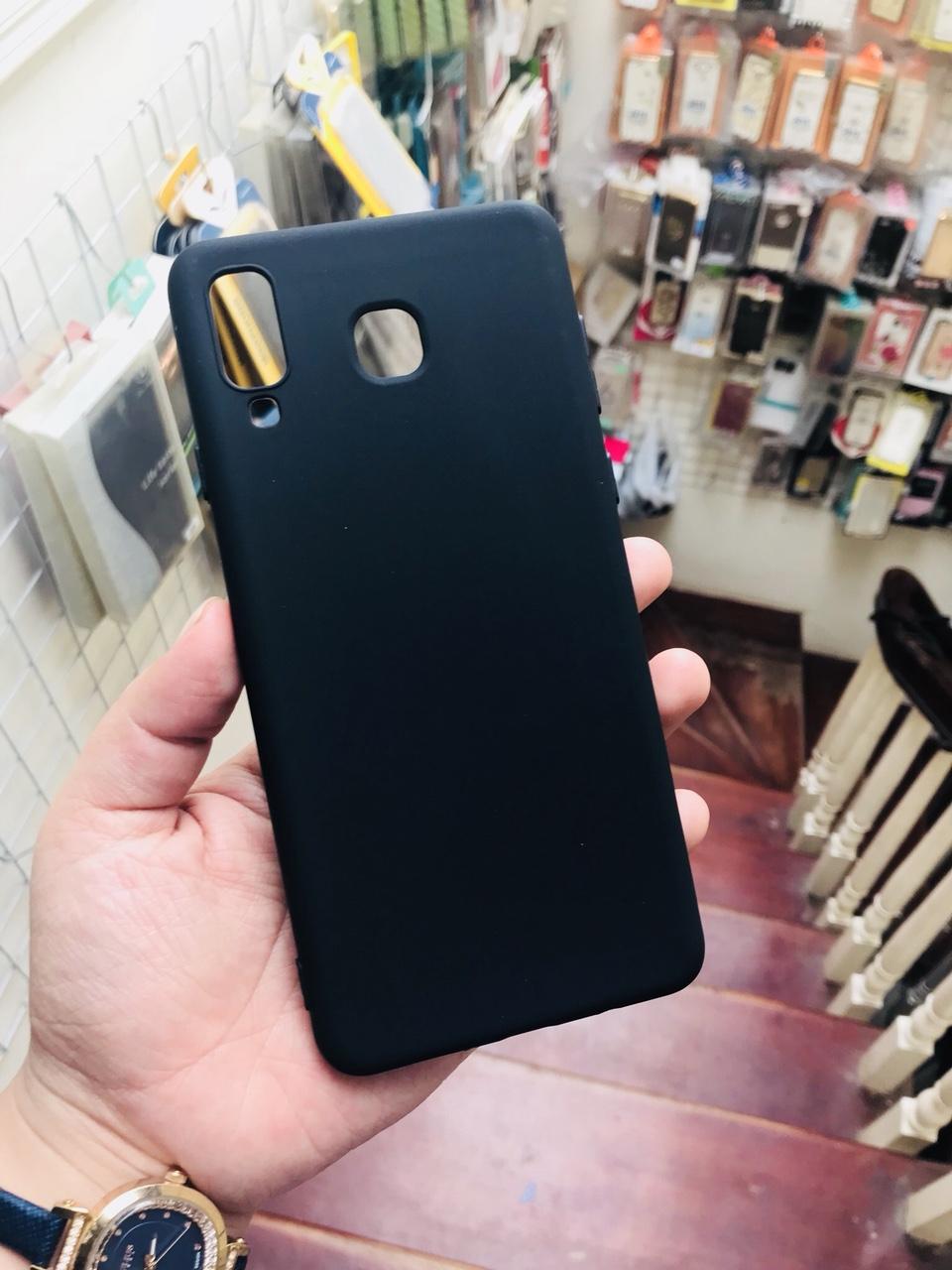 Ốp dẻo đen silicon cao cấp cho Samsung Galaxy A8 Star
