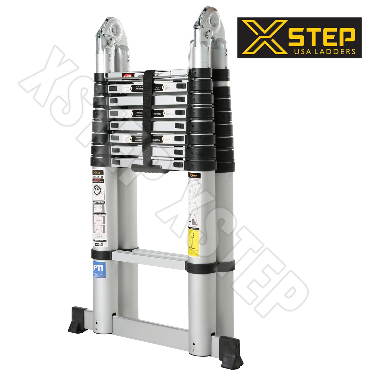 Thang nhôm rút gọn chữ A XSTEP XM25 - 5m