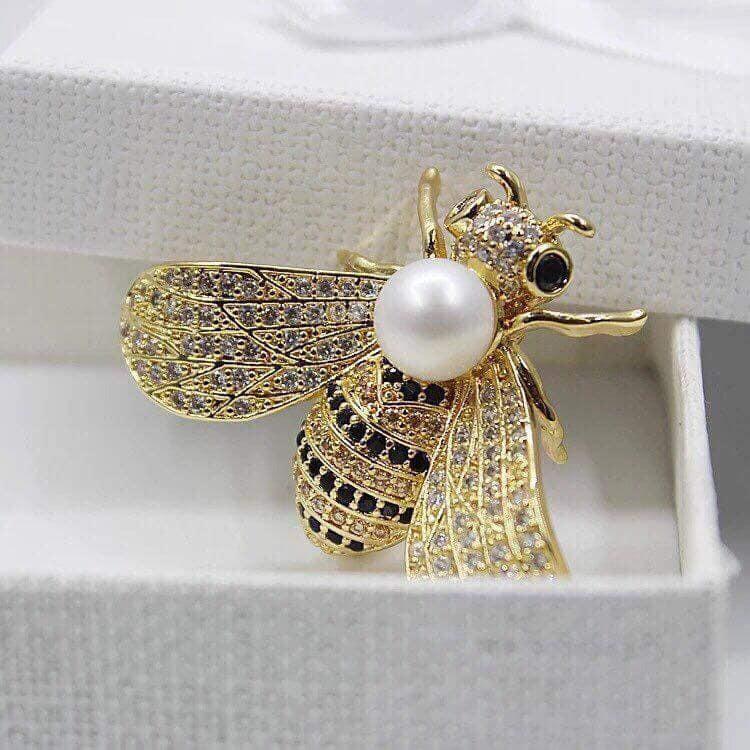 Cài Áo Ong Mật đính đá sang chảnh