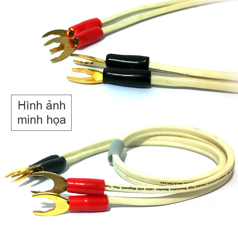 4 chiếc đầu bấm rắc càng cua audio cho Loa Amply cỡ vừa chuôi cao su