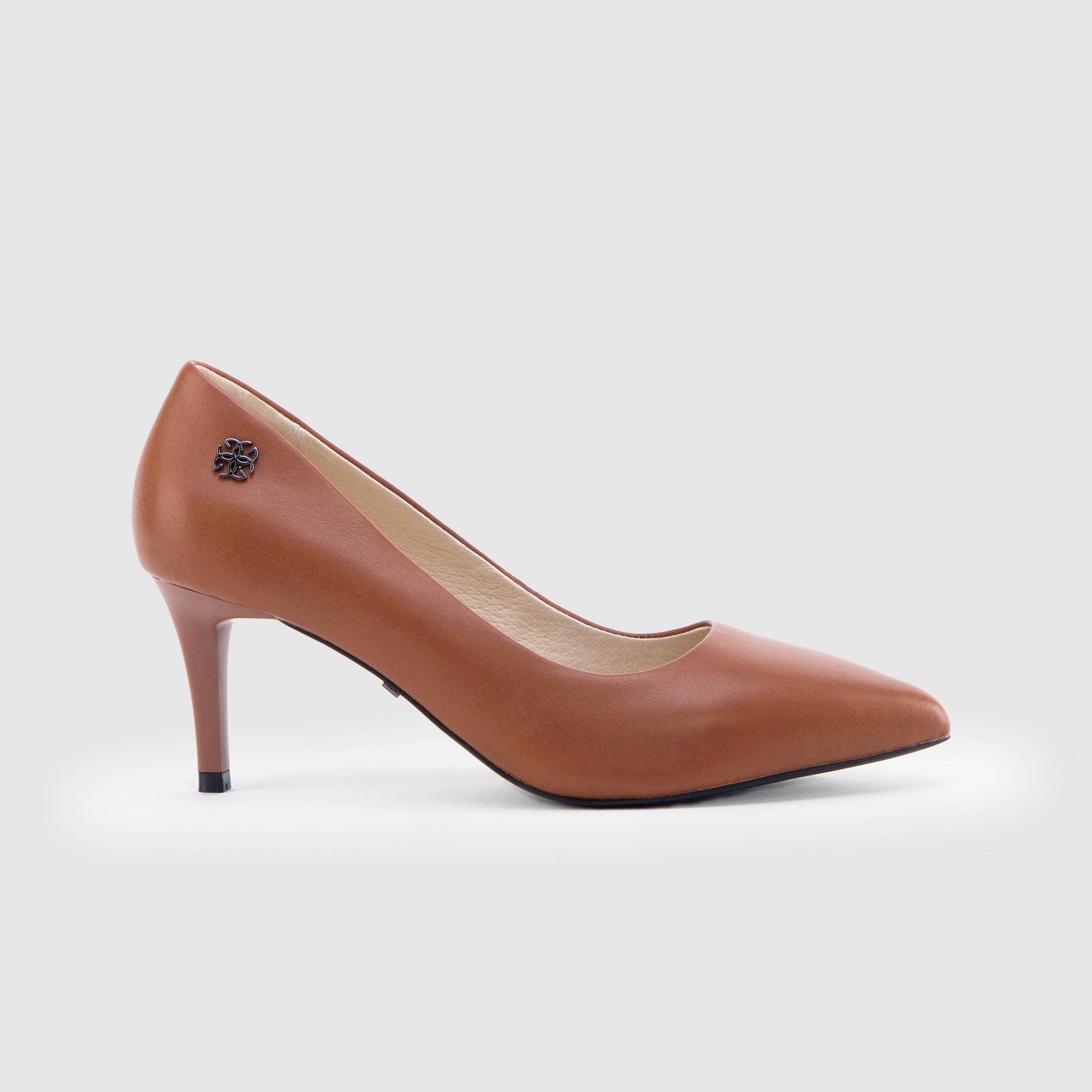 Giày Cao Gót Da Thật Nữ Gosto Work Chic GFW007988NAU (Nâu)