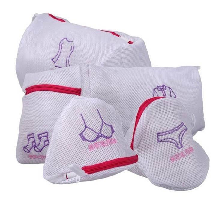 Com bo 5 chiếc túi lưới giặt đồ ren, đồ lót cao cấp, tui luoi giat do ren, do lot cao cap, tui luoi giat do