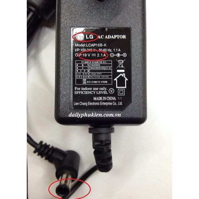 Adapter nguồn màn hình LG 19V 2.1a/ 2.53a / 3.42a