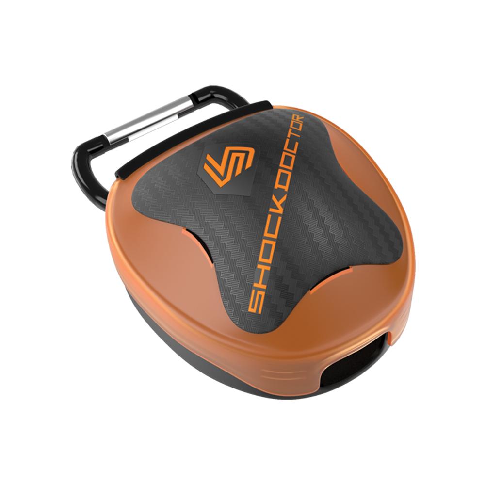 Hộp đựng bảo hộ răng mouthguard case Shock Doctor (Nâu Đen)