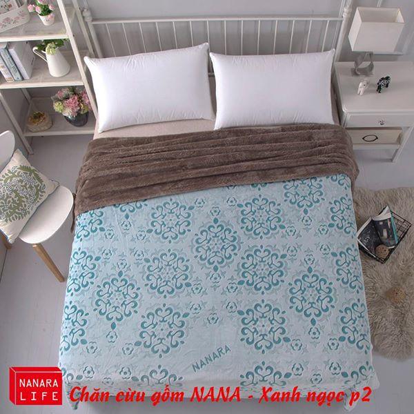 Chăn lông cừu gốm NANA Nanara Life Nhật bản 200x230cm(Tím quỳ P1)