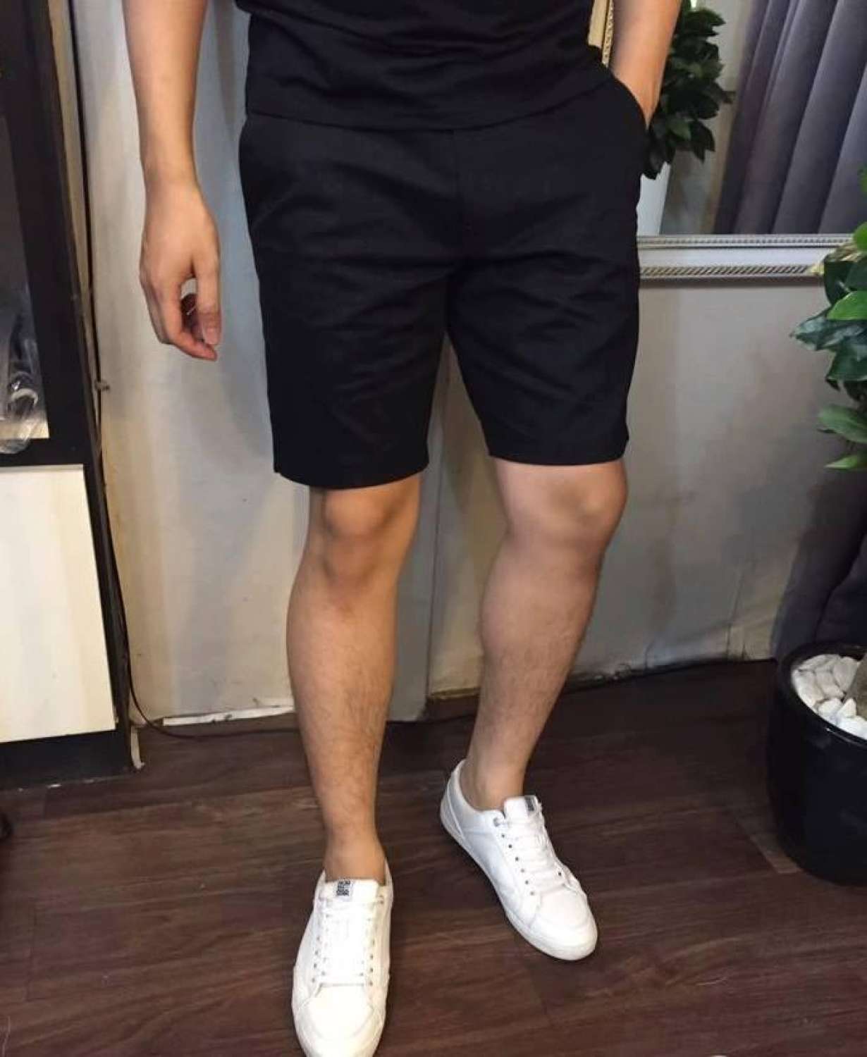 Quần Short Thun Trơn Basic Nam Nữ Phong Cách Thể Thao