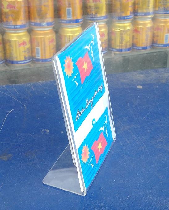 Combo 5 Kệ Menu Mica A5 Chữ L (Dọc)