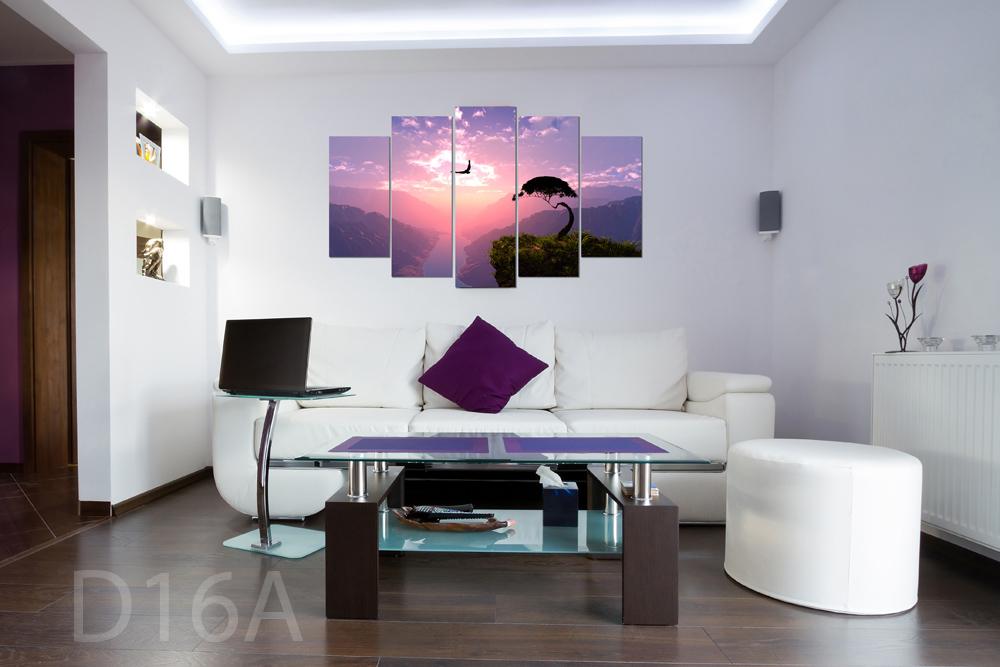 Tranh bộ Hoàng Hôn Saigonposter D16A (Tím)