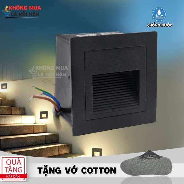 Đèn âm tường gắn cầu thang - sản xuất tại Hồng Kông -TẶNG VỚ COTTON