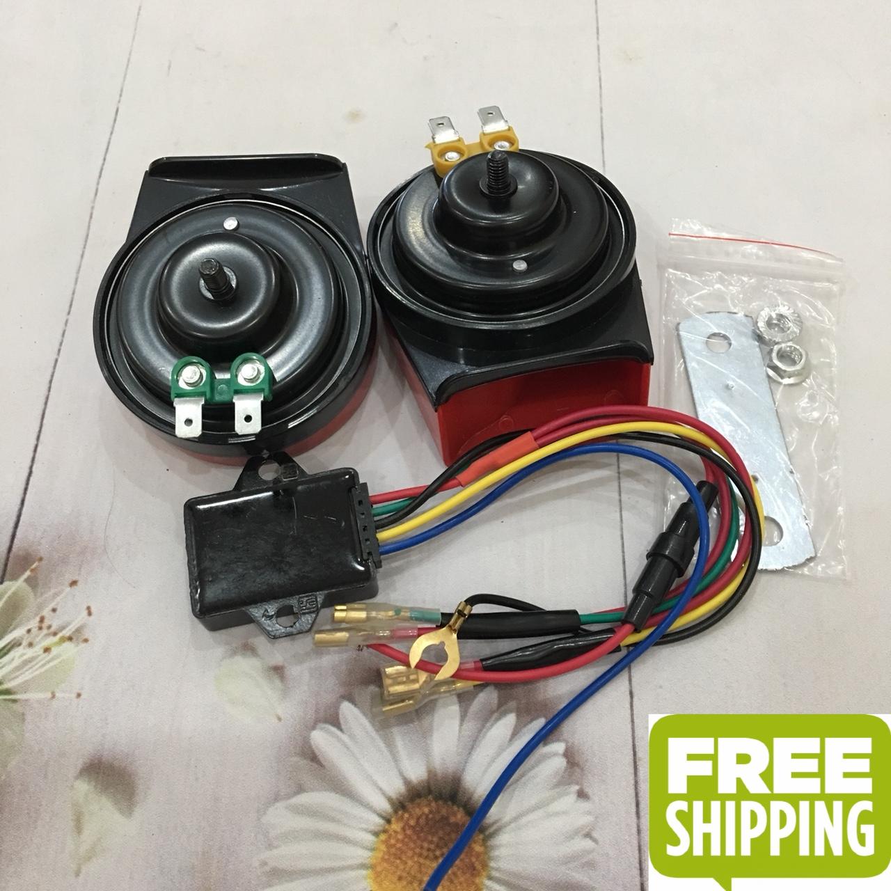 [CẦN LÀ CÓ] Còi ngân HORN với 2 chế độ ngân tiếng ngắn tiếng dài vui tai cho xe máy ô tô G96-1