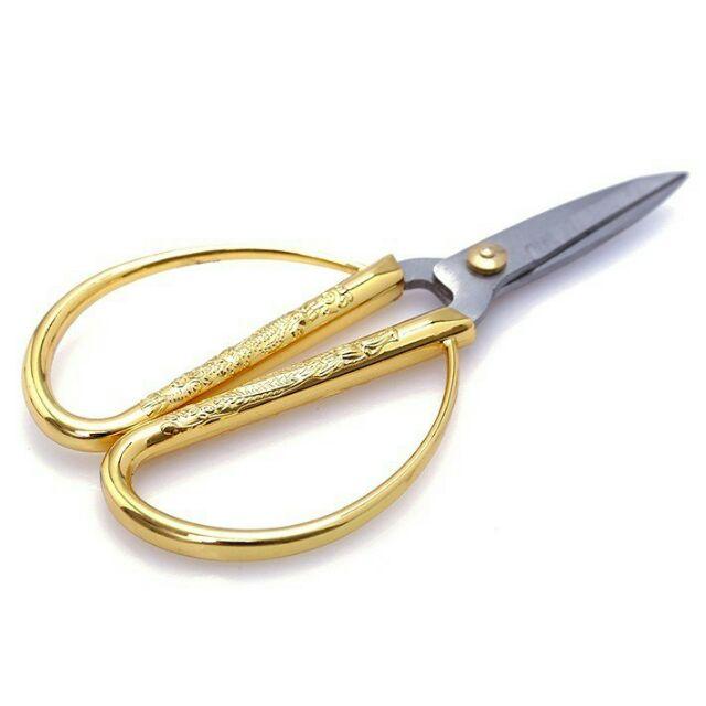 Cây kéo nhà bếp , kéo cắt vải , cắt giấy , kéo văn phòng chạm rồng phượng SP0387