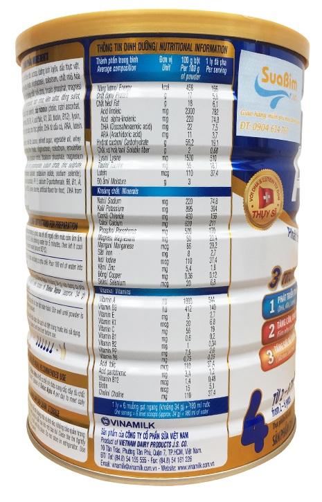 Sữa bột Vinamilk Dielac Alpha 4 900g (hộp thiếc)
