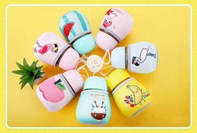 Bình Thủy Tinh 300ml Giữ Nhiệt, Ủ Cháo Và Sữa
