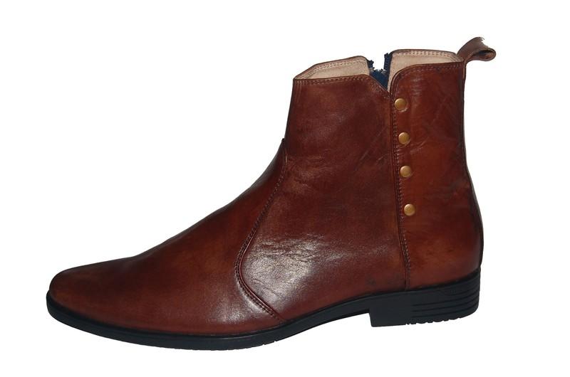 [HCM]Giày boot nam da bò thật. Bảo hành 12 tháng.MS: B121