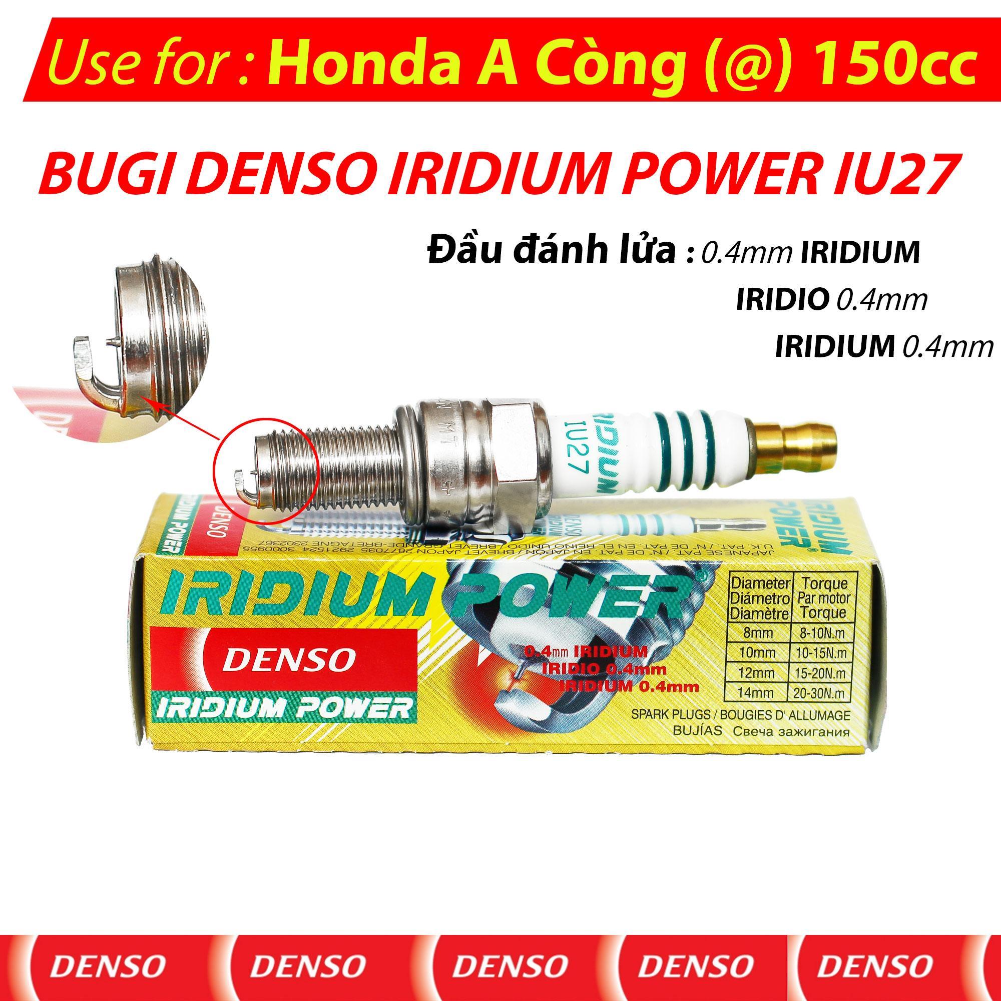 [HCM]Bugi IU27 Honda A Còng 150cc - DENSO IRIDIUM POWER