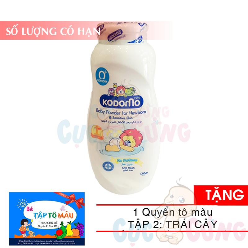 Phấn Kodomo cho da nhạy cảm - newborn 180g Thái Lan TẶNG 1 quyển tô màu