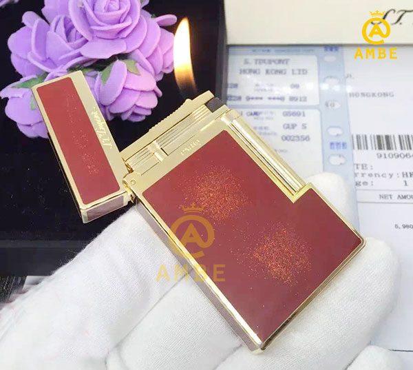 Bật lửa Dupont sơn màu mận D19