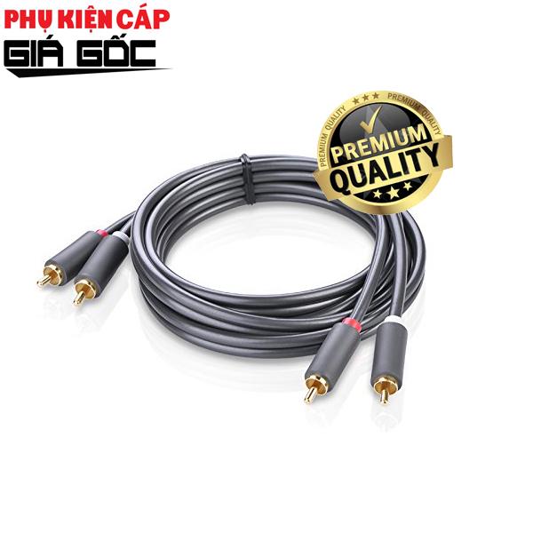 Dây cáp AV 2 đầu hoa sen mạ vàng Ugreen 10517 1.5m