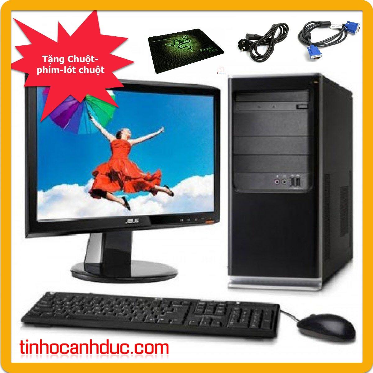 Bộ máy pc ada1l19 + màn hình lcd 19 wide lớn phím chuột new