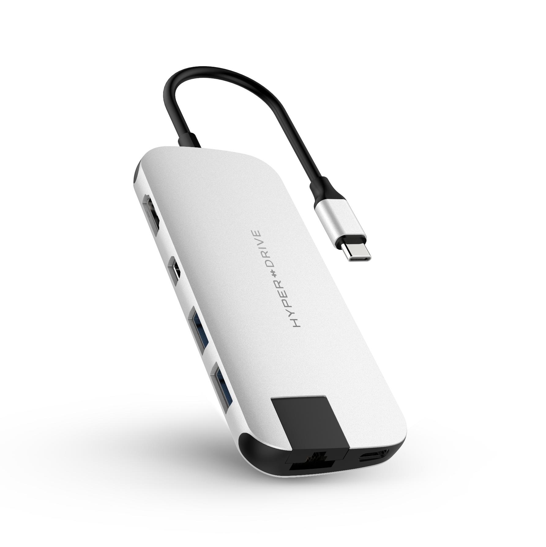 Cổng chuyển Hyperdrive SLIM 8 in 1 USB-C Hub for MacBook, PC ; Devices