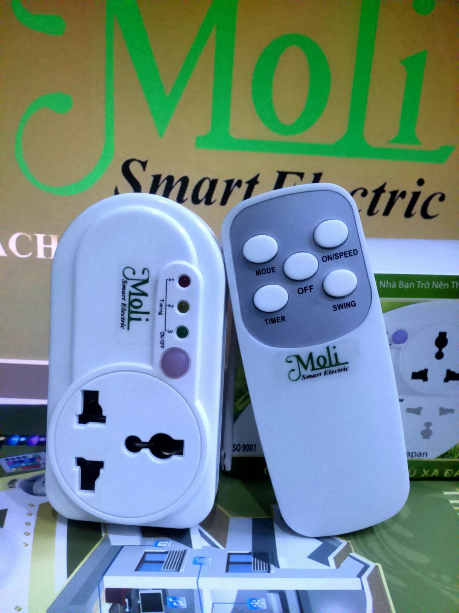 Ổ CẮM ĐIỀU KHIỂN QUẠT TỪ XA CÓ REMOTE (bằng sóng hồng ngoại)