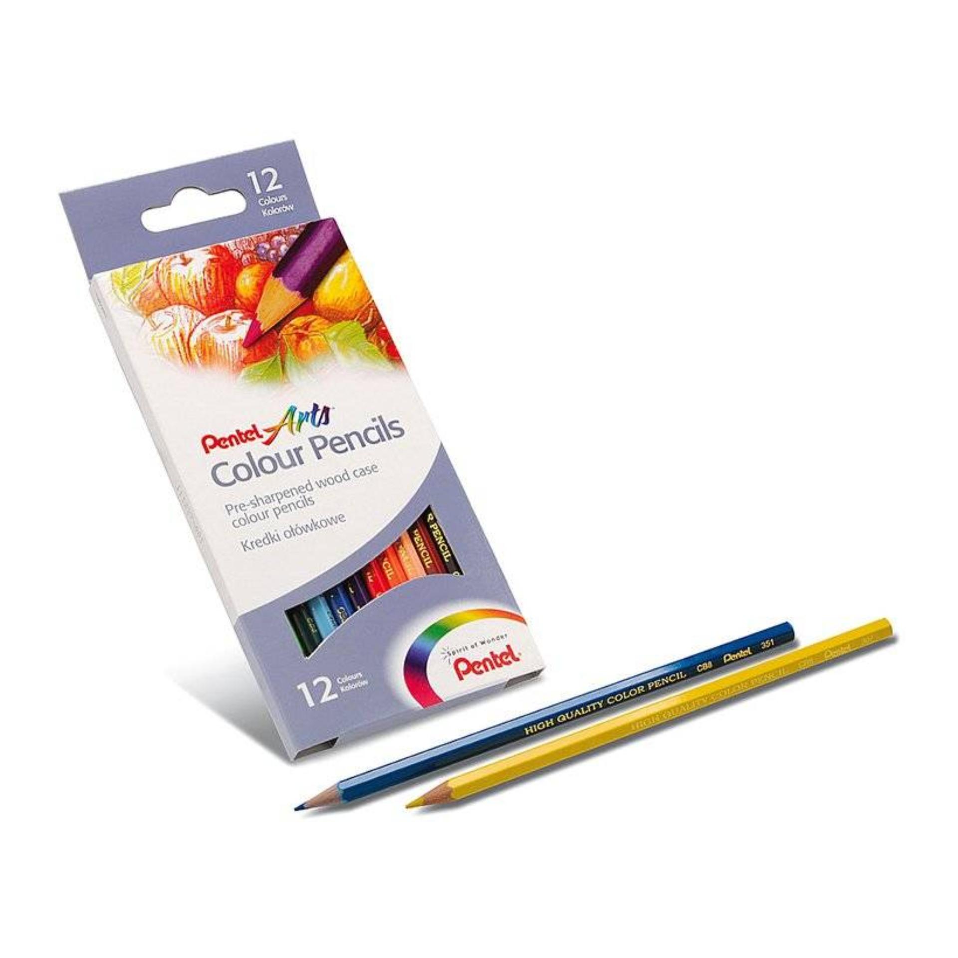 [HCM]CHÌ MÀU KHÔ PENTEL 12 MÀU