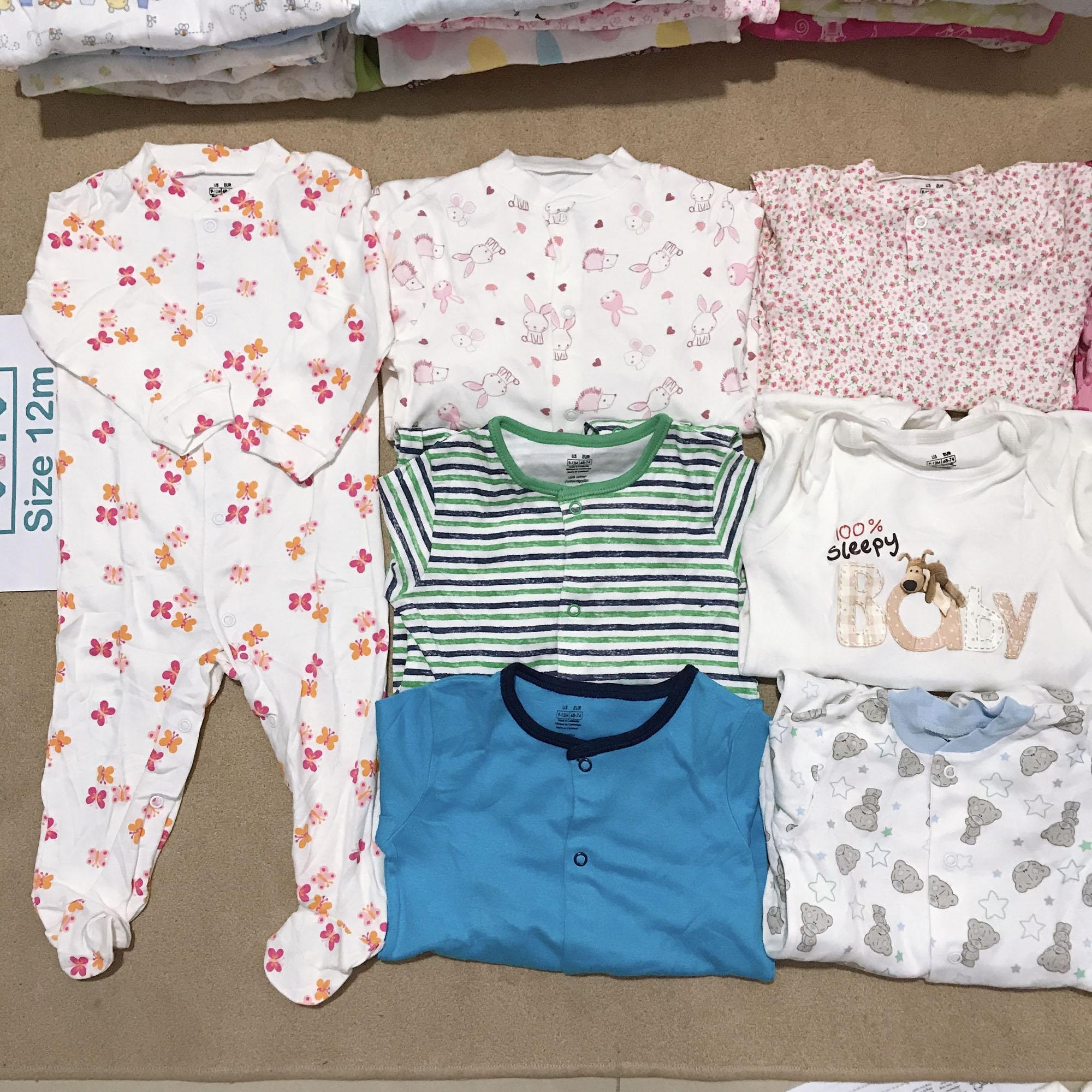 Combo 3 Bodysuit liền vớ Geogre cho BÉ TRAI 3-9M (giao ngẫu nhiên)