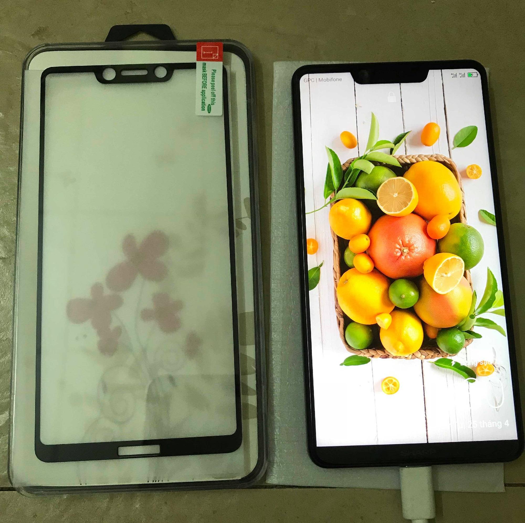Cường lực Sharp Aquos S3 full màn hình