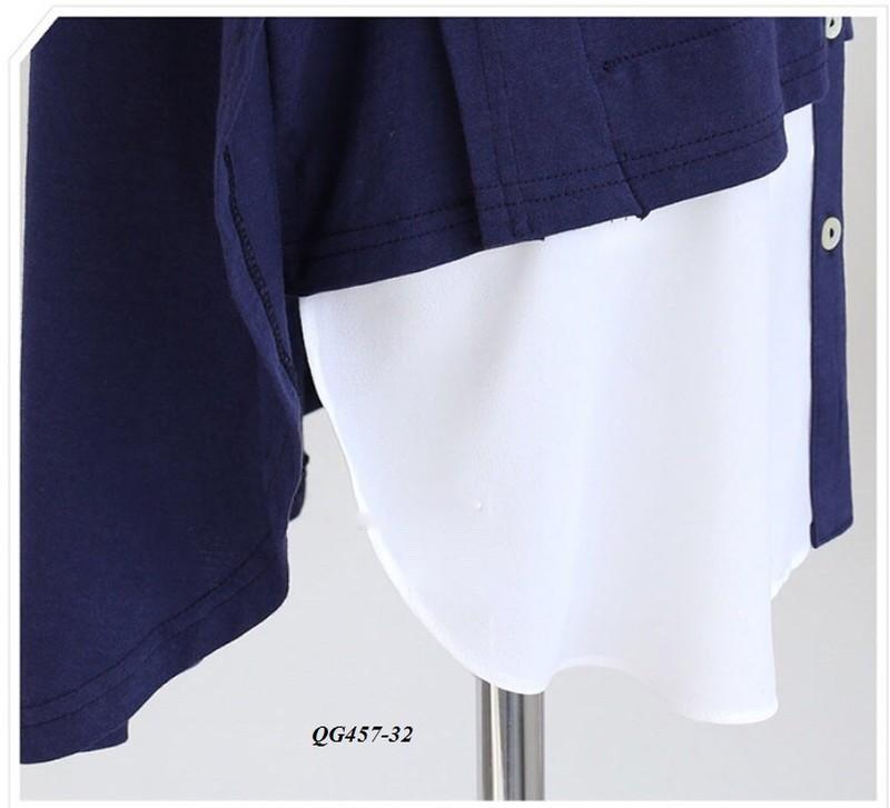 ÁO KIỂU CÁNH DƠI PHỐI MÀU - SIZE S-6XL