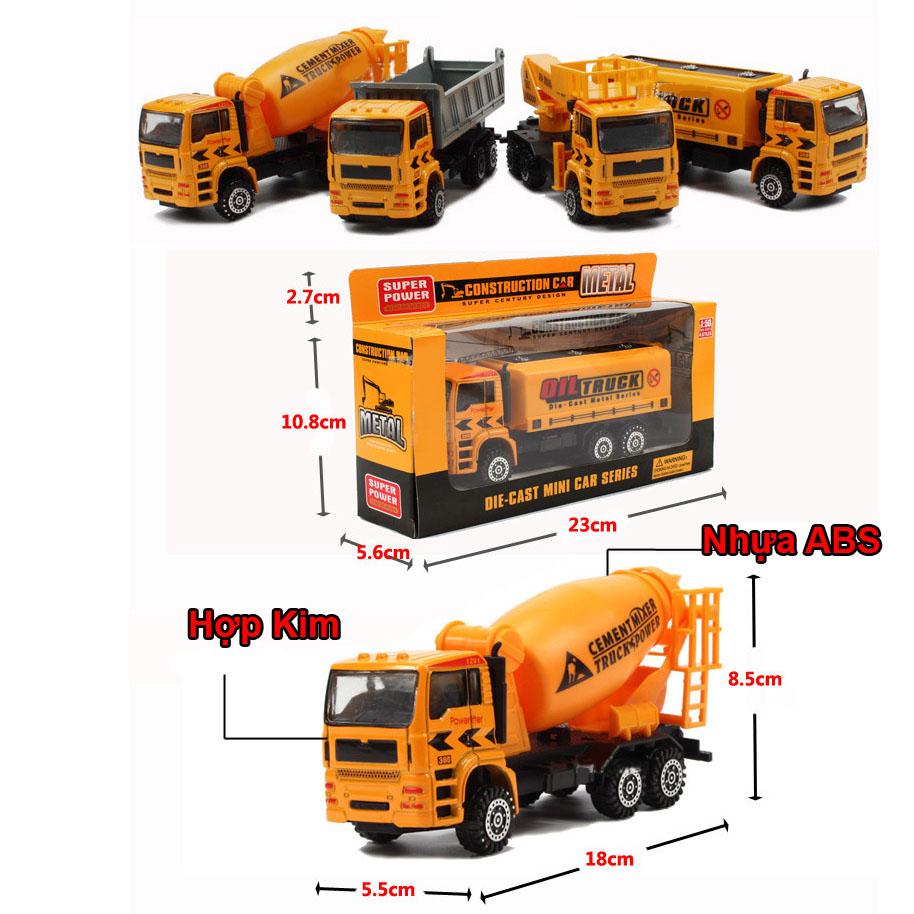 Xe tải, xe công trình bằng sắt chạy đà