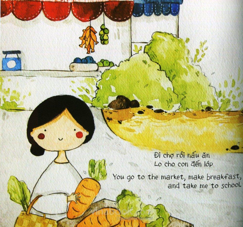 Truyện tranh song ngữ Việt Anh \"Con Yêu Mẹ Vì Mẹ Là Tất Cả\"