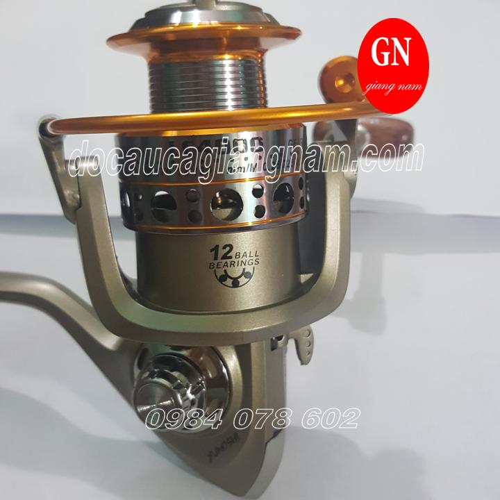 Combo 2 máy câu cá Yumoshi LC 4000 có 12 bạc đạn ( đồ câu cá Giang nam )